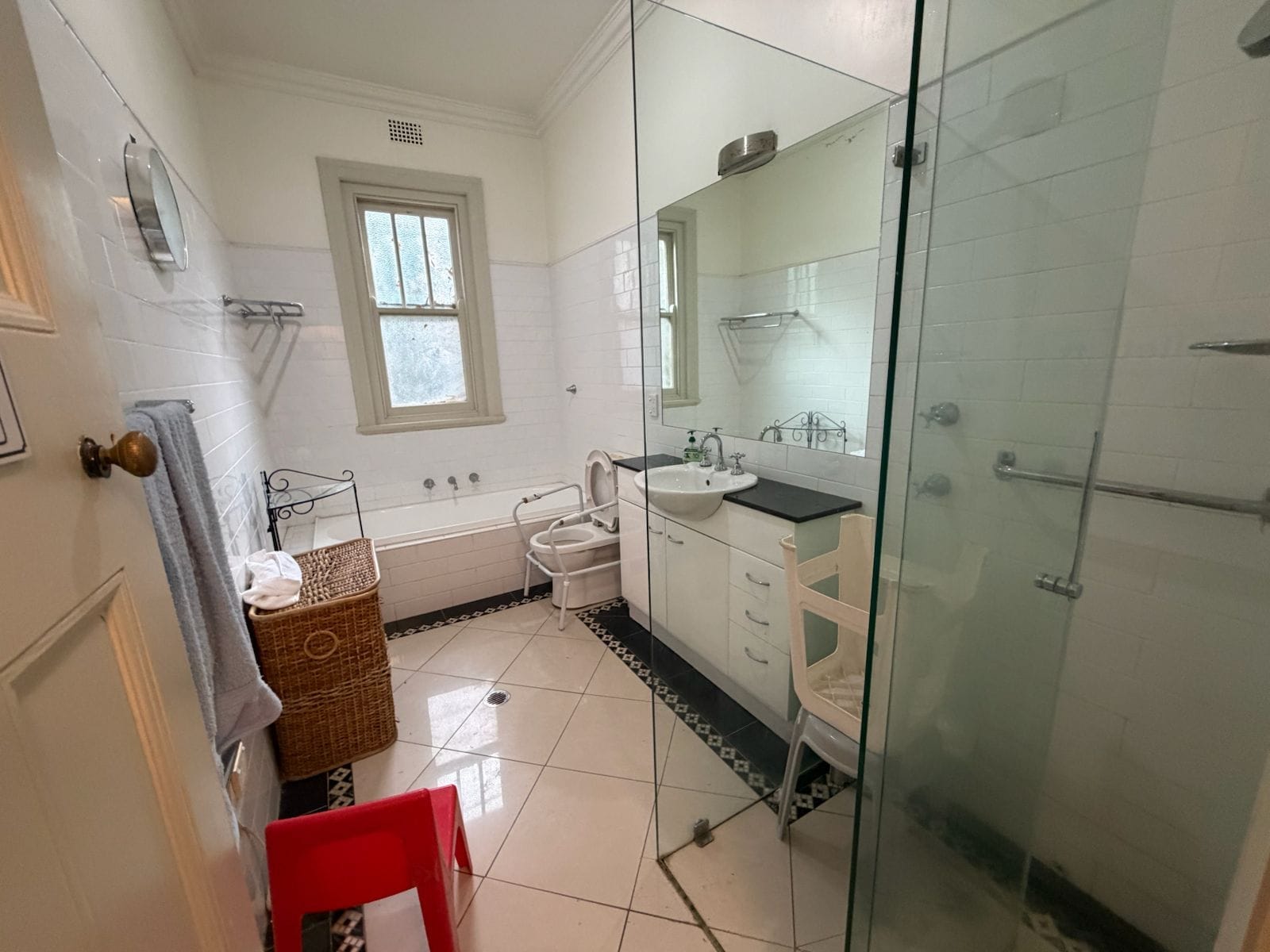 Before cleaning — Bathroom & Shower Glass